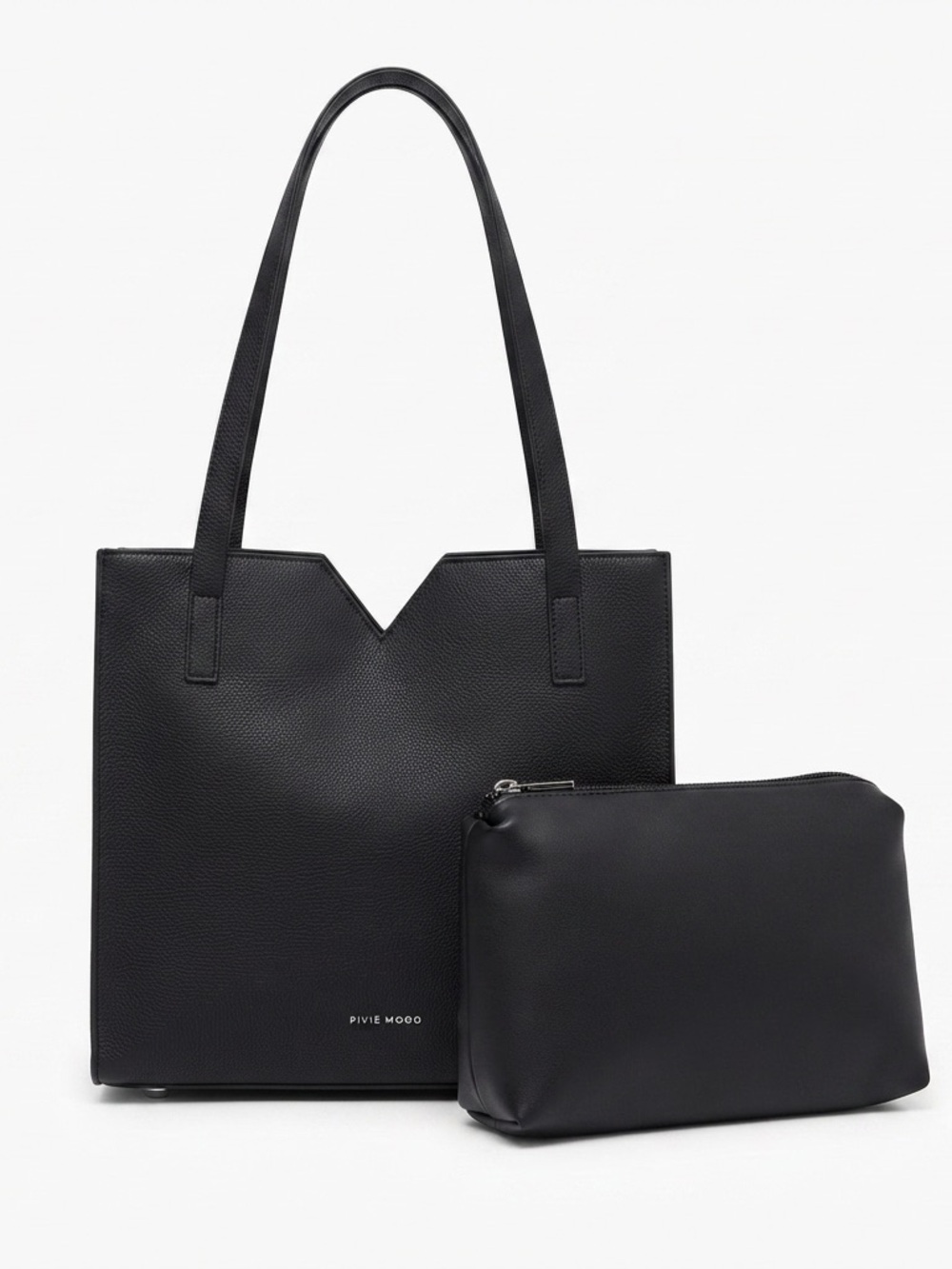 Pixie Mood Alicia Mini Tote Bag Vegan Leather with Detachable Inner Pouch - Picture 2 of 2